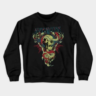 skull and snake Crewneck Sweatshirt